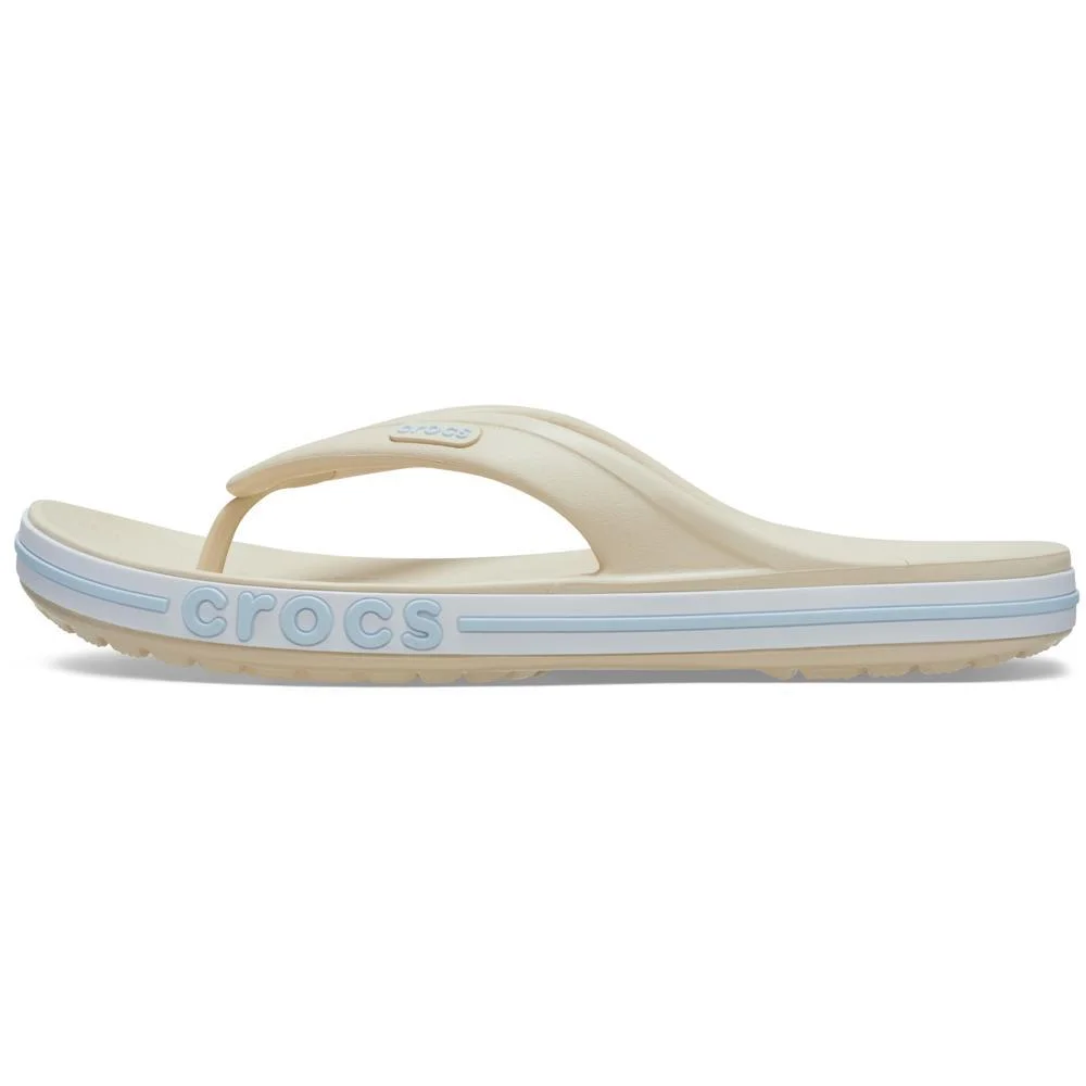 Chinelo Crocs Bayaband Flip WINTER WHITE/MULTI Bege 3