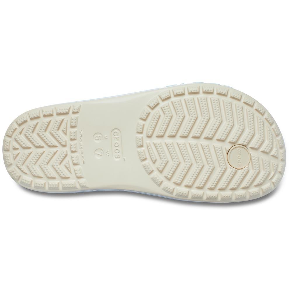 Chinelo Crocs Bayaband Flip WINTER WHITE/MULTI Bege 6
