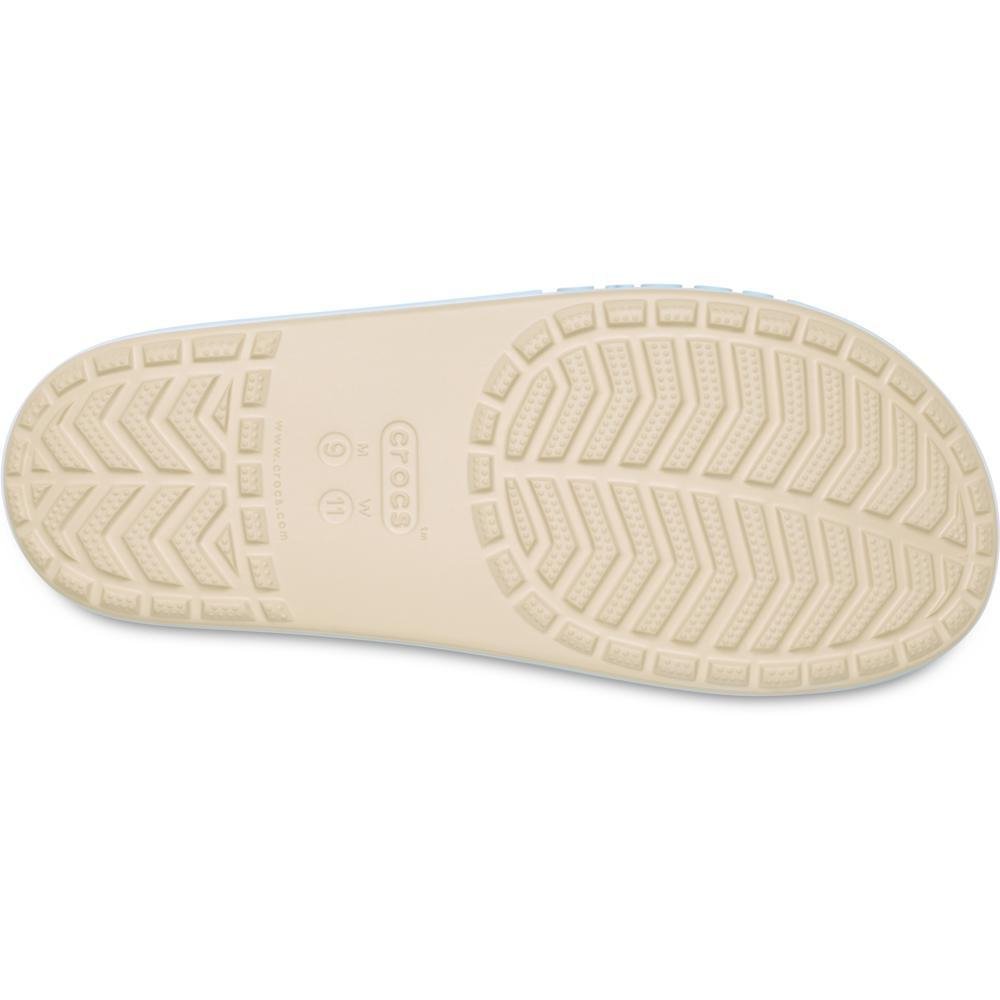 Chinelo Crocs Bayaband Slide Winter White/Multi Bege 5