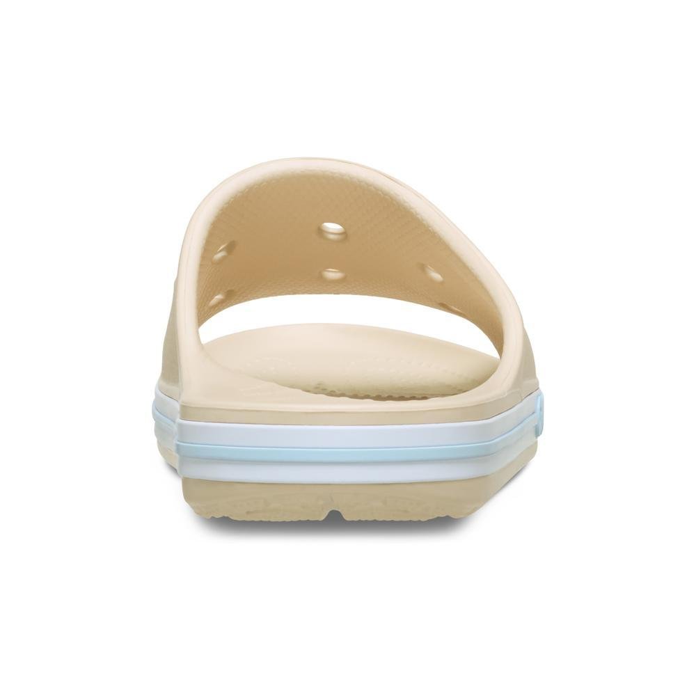Chinelo Crocs Bayaband Slide Winter White/Multi Bege 6