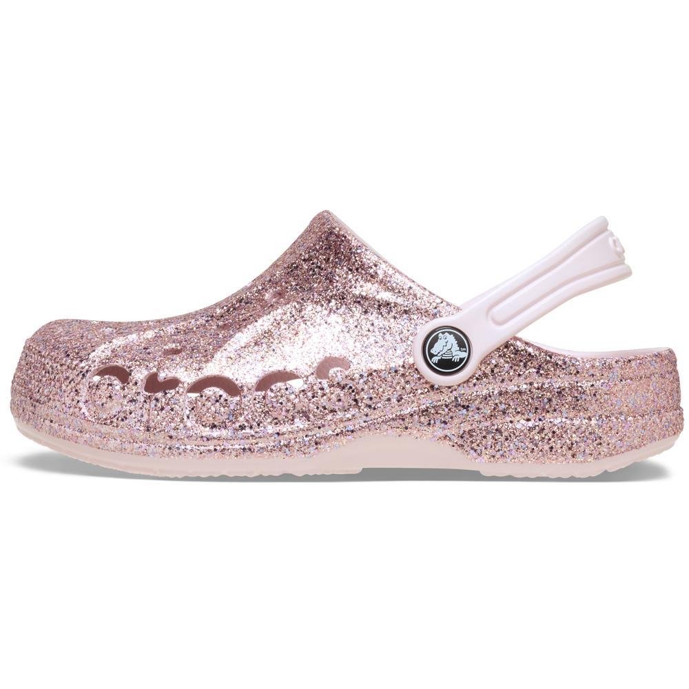 Sandália Crocs Baya Mixed Glitter Clog K Barely Pink Barely Pink 3