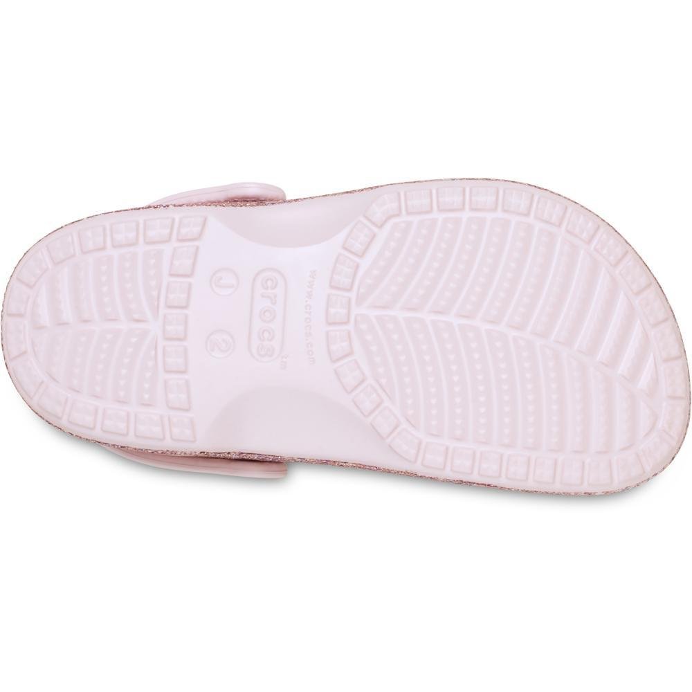 Sandália Crocs Baya Mixed Glitter Clog K Barely Pink Barely Pink 6