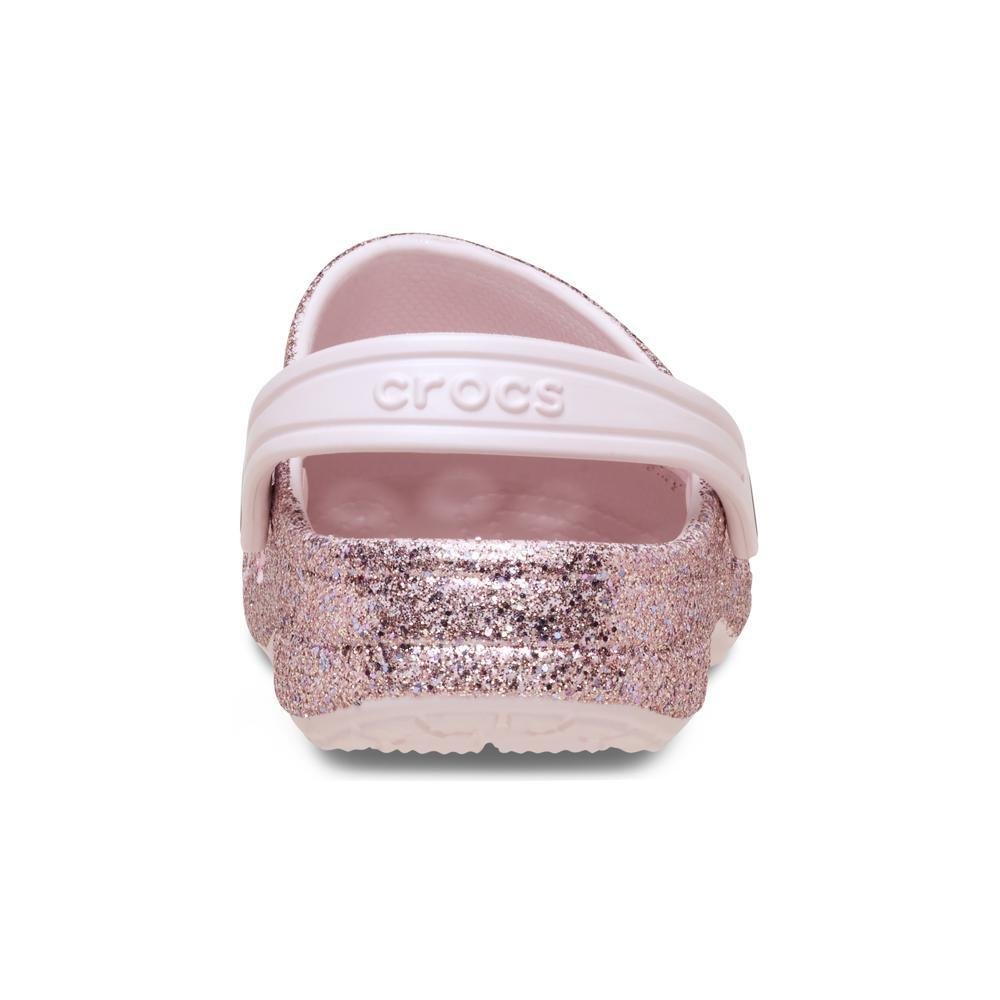 Sandália Crocs Baya Mixed Glitter Clog K Barely Pink Barely Pink 7