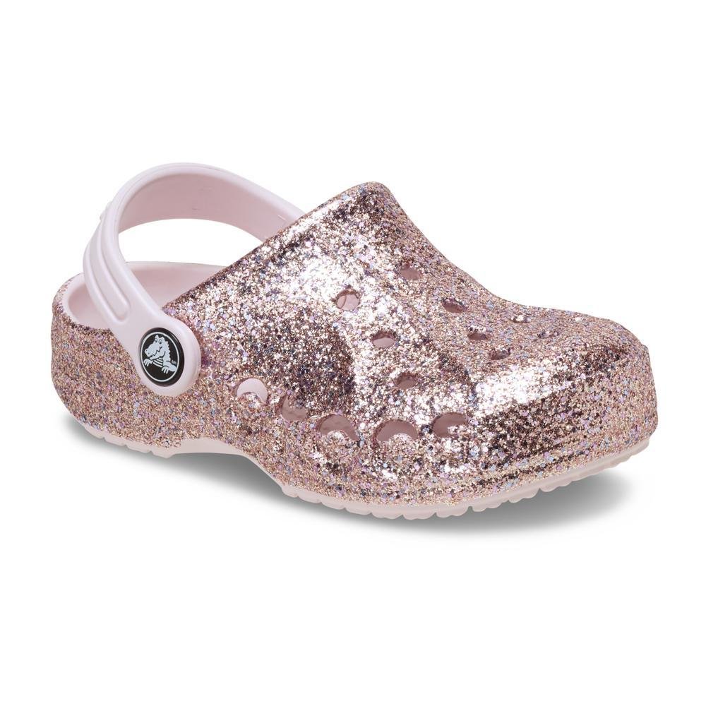 Sandália Crocs Baya Mixed Glitter Clog T Barely Pink Barely Pink 2
