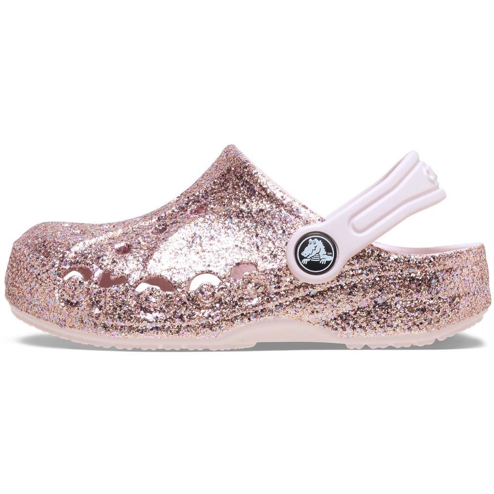 Sandália Crocs Baya Mixed Glitter Clog T Barely Pink Barely Pink 3