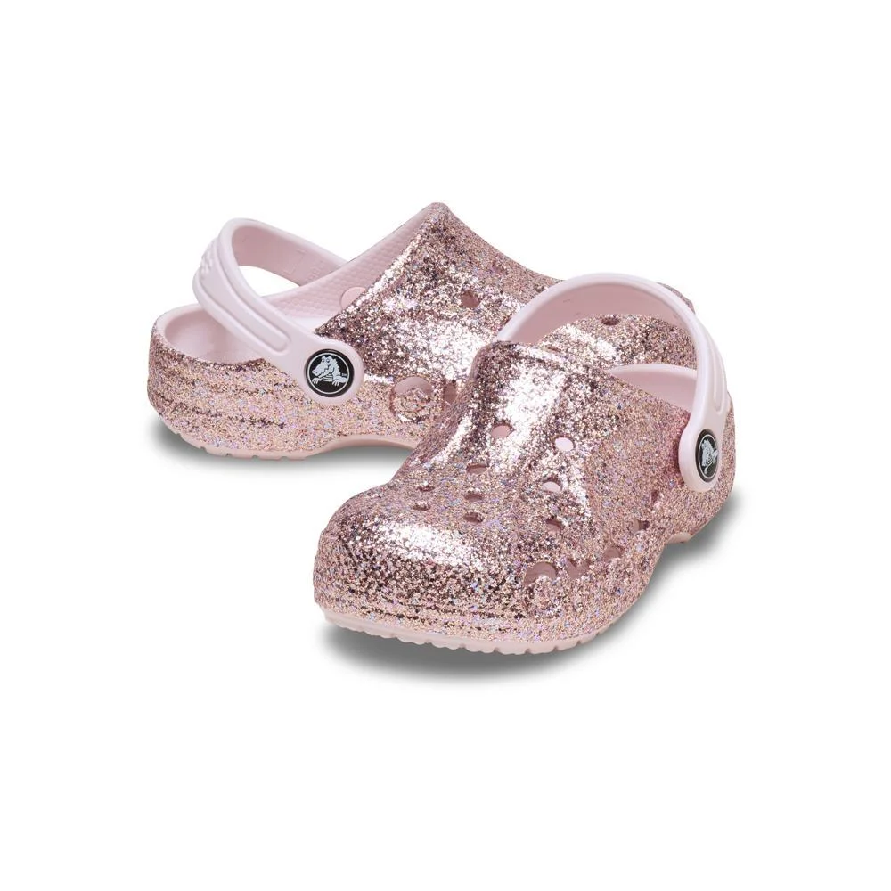 Sandália Crocs Baya Mixed Glitter Clog T Barely Pink Barely Pink 4