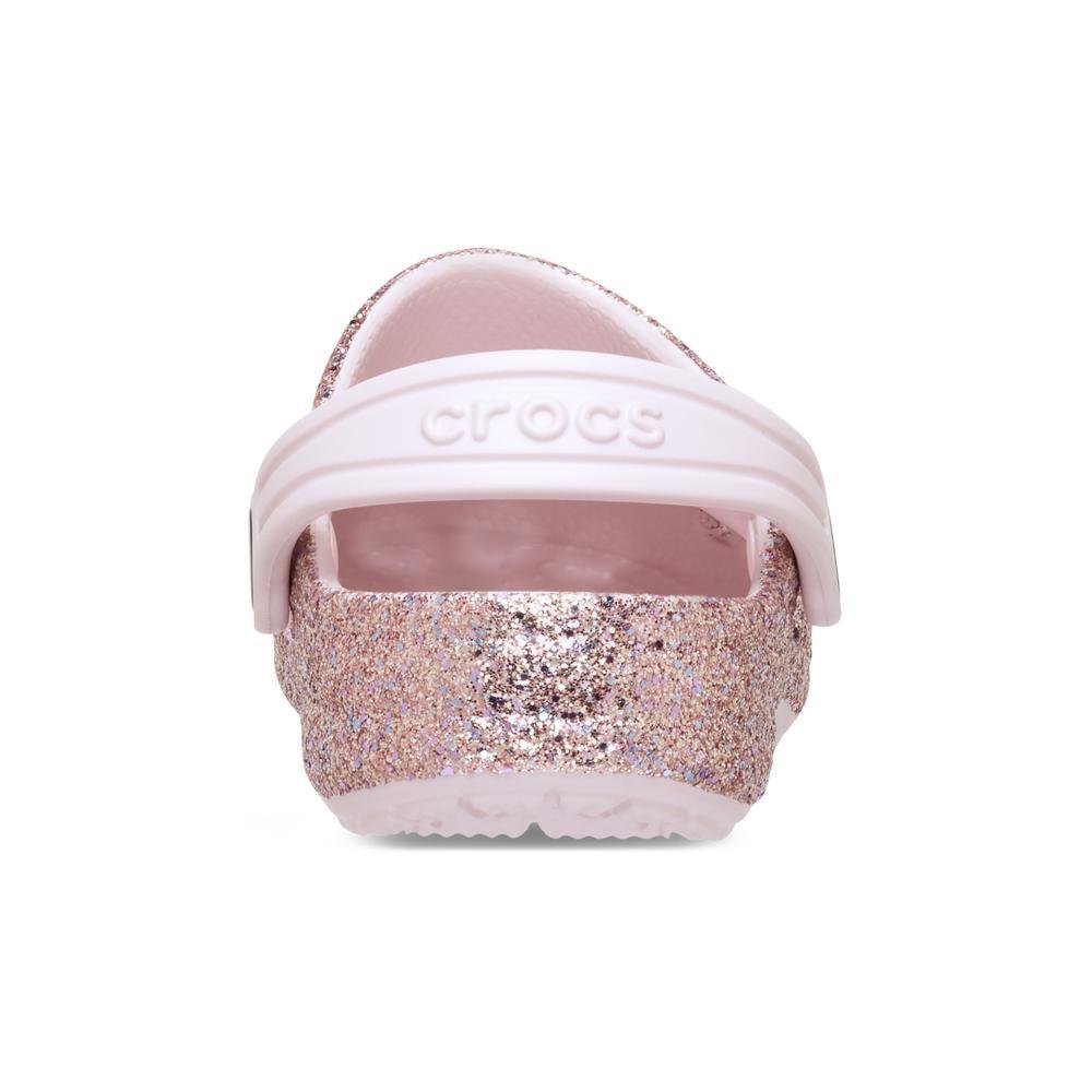Sandália Crocs Baya Mixed Glitter Clog T Barely Pink Barely Pink 7
