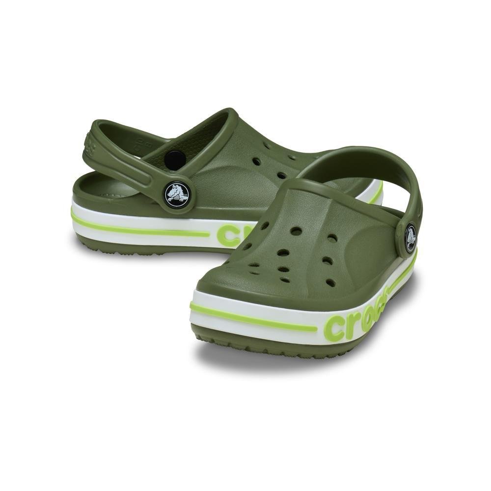 Sandália Crocs Bayaband Clog T Army Green/Lime Punch Army Green/Lime Punch 4