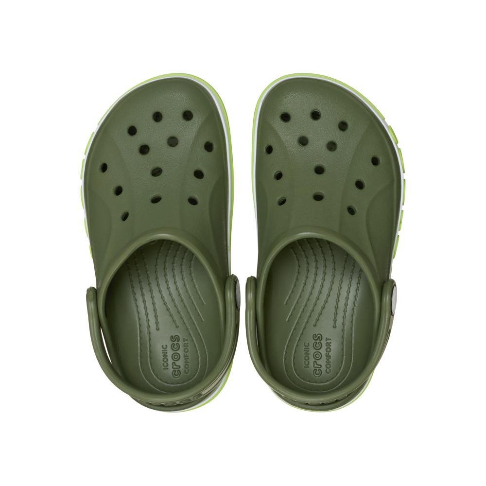 Sandália Crocs Bayaband Clog T Army Green/Lime Punch Army Green/Lime Punch 5