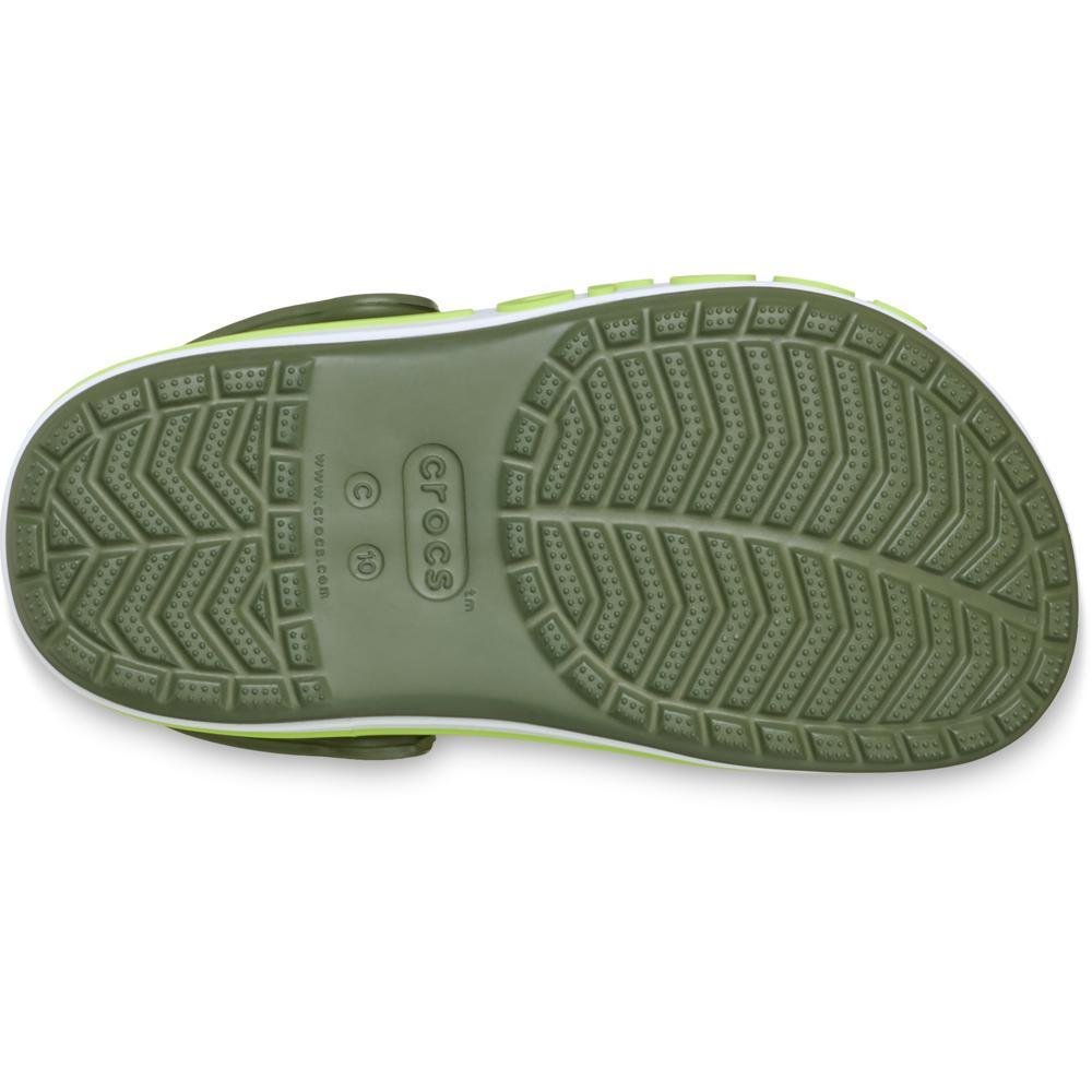 Sandália Crocs Bayaband Clog T Army Green/Lime Punch Army Green/Lime Punch 6