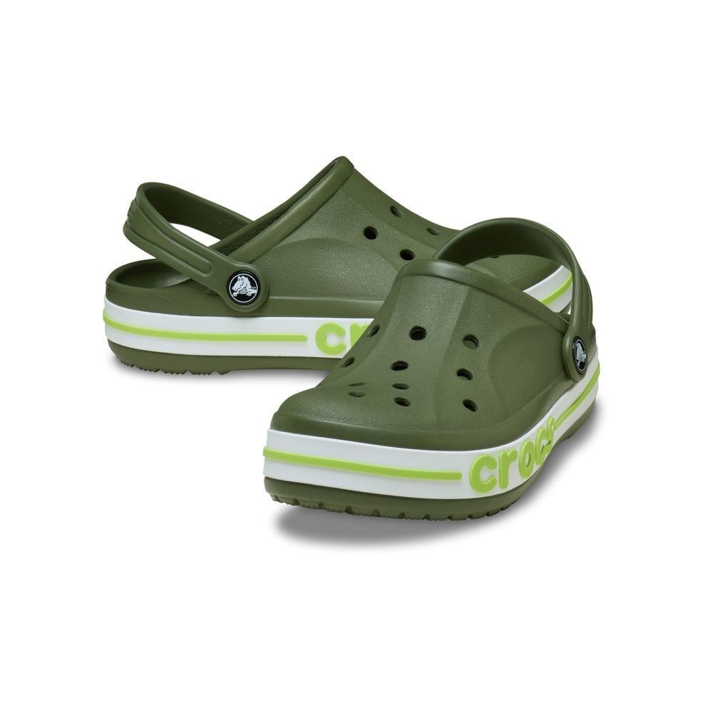 Sandália Crocs Bayaband Clog K Army Green/Lime Punch Army Green/Lime Punch 4