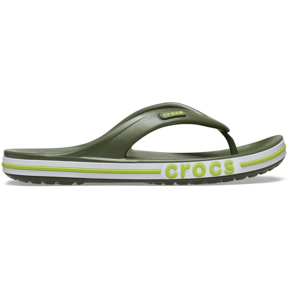 Chinelo Crocs Bayaband Flip ARMY GREEN