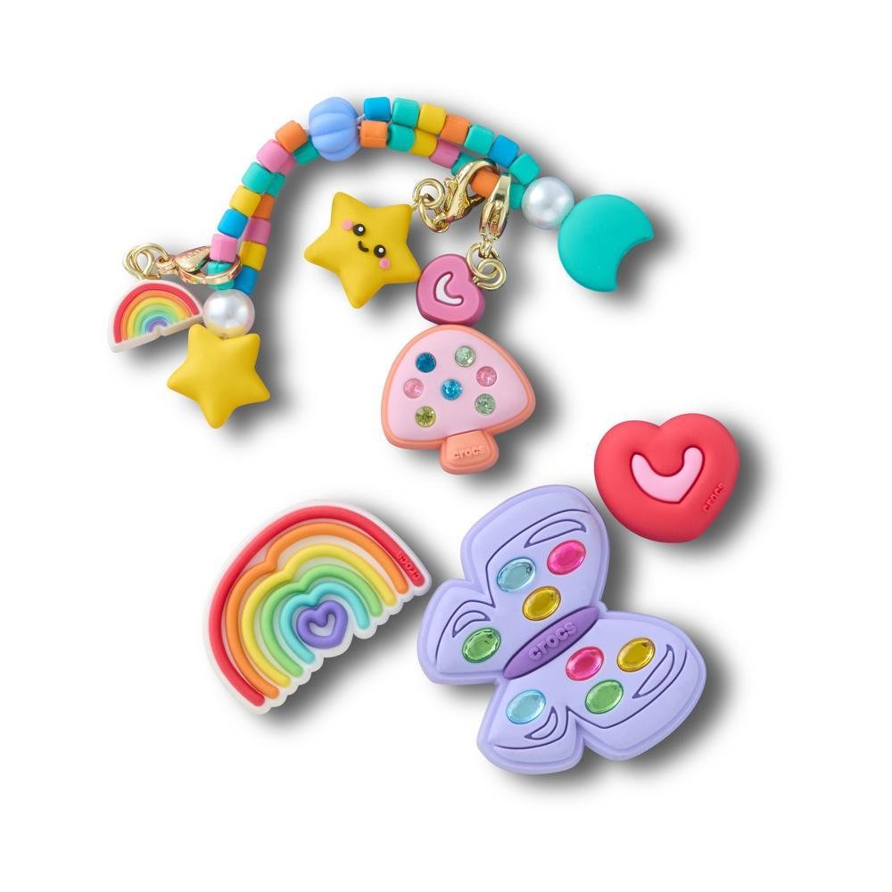 Jibbitz™ Joias de Garotas Pack Com 5 Peças UNICO