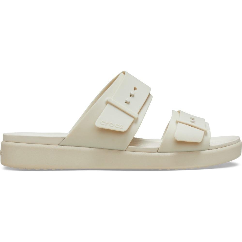 Sandália Crocs Brooklyn Buckle Downlow Sandstone Sandstone 1