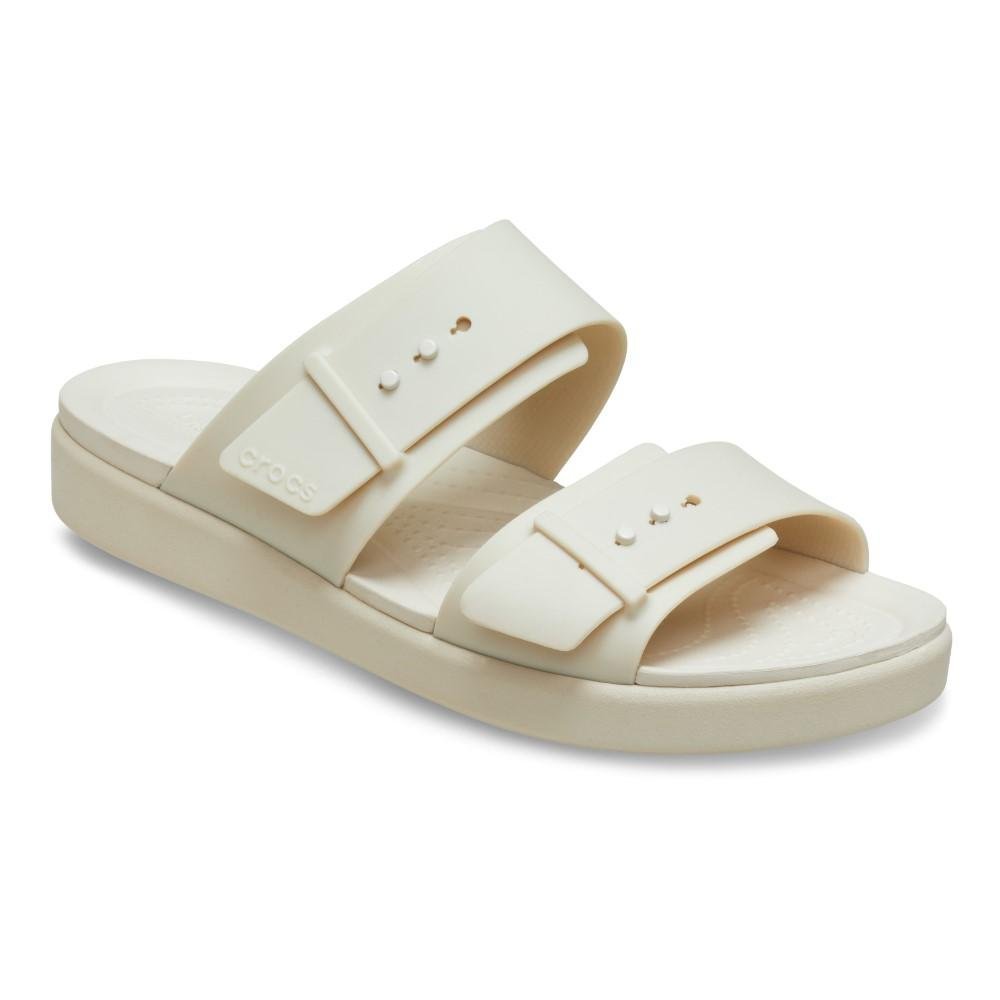 Sandália Crocs Brooklyn Buckle Downlow Sandstone Sandstone 2