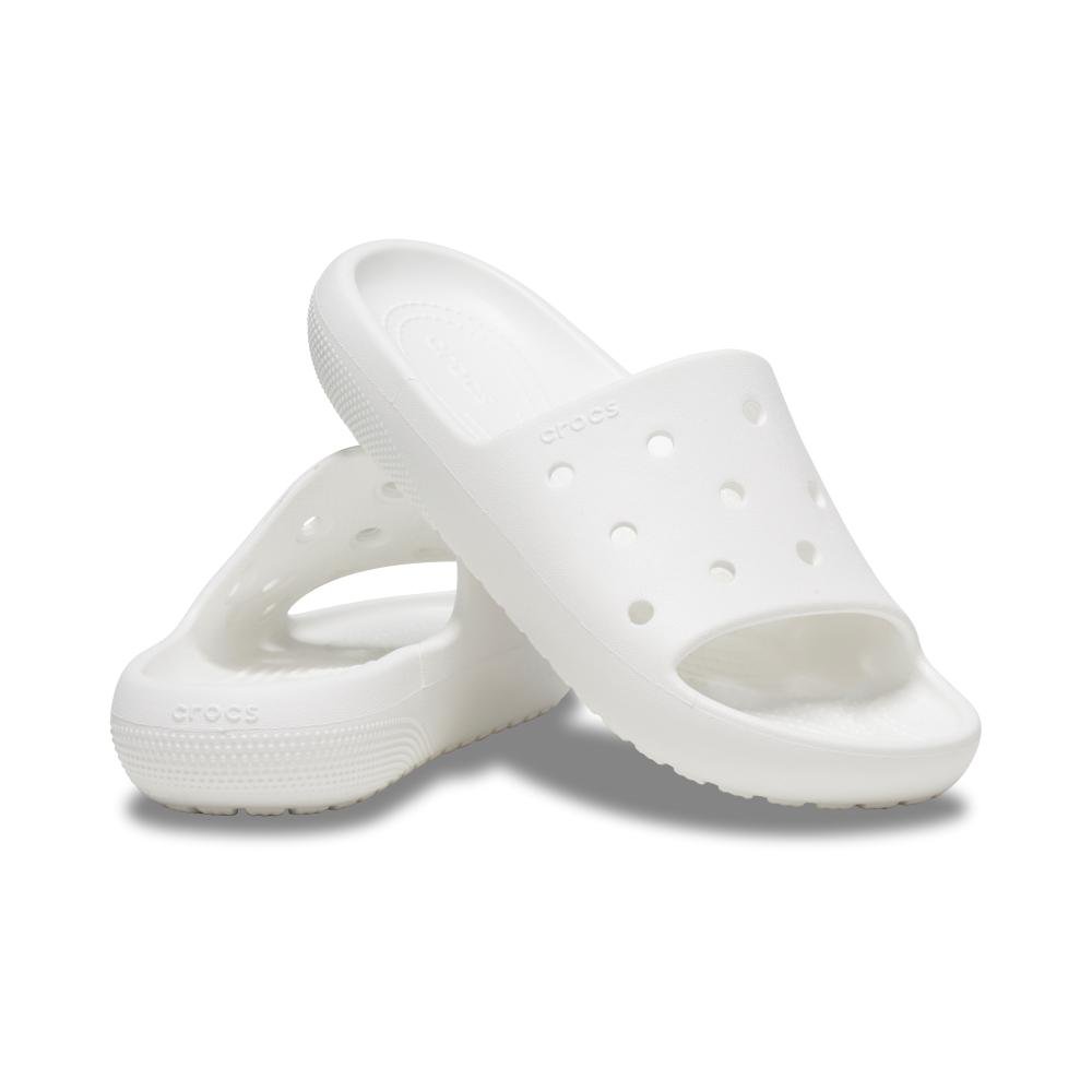 Chinelo crocs classic slide v2 white Branco 4