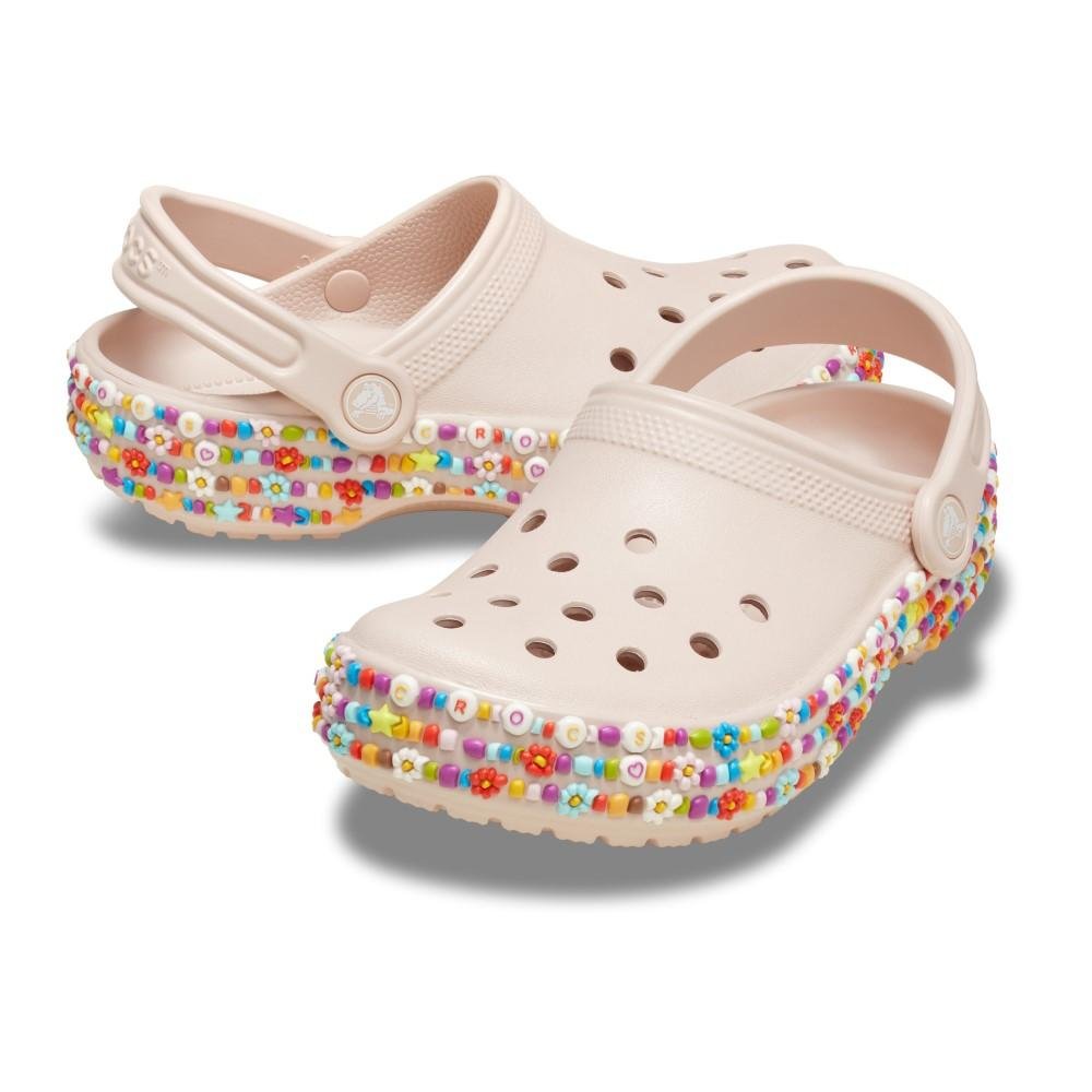 SANDÁLIA CROCS CLASSIC BEADED BAND CLOG T QUARTZ Quartz 4