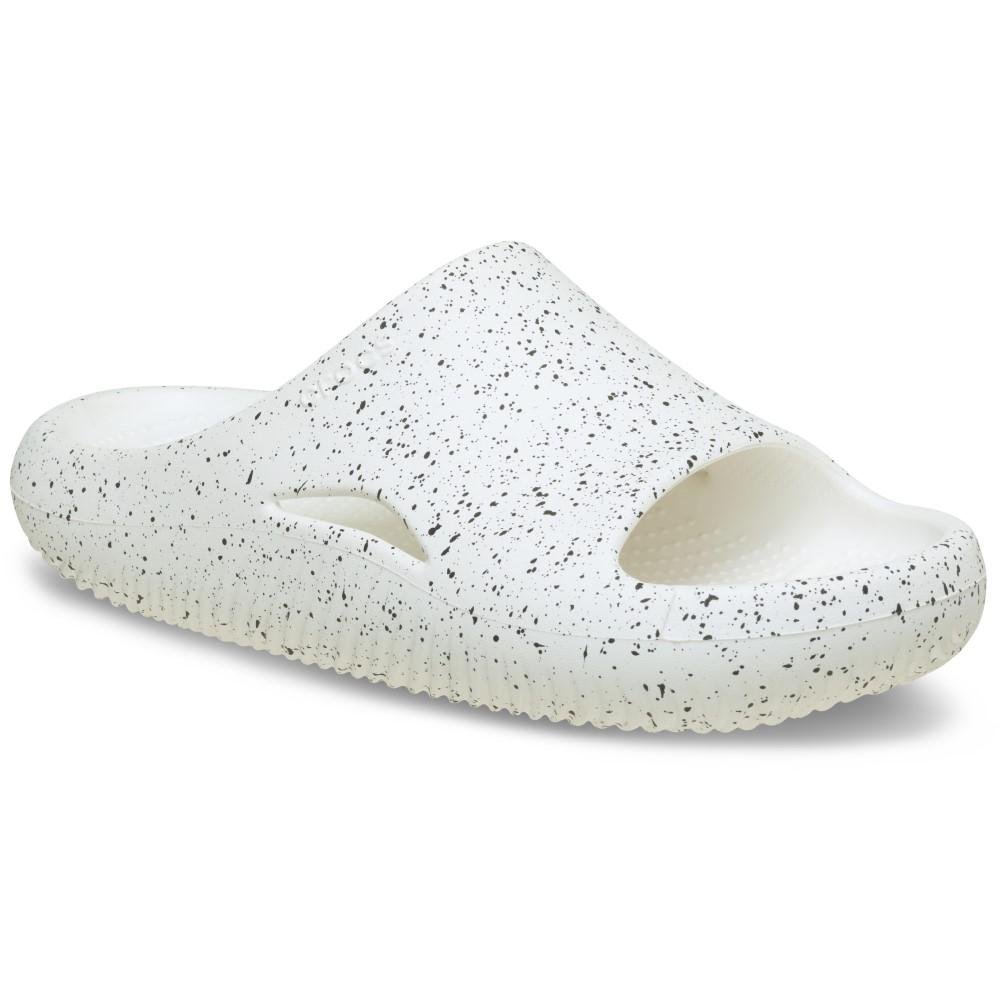 Chinelo Crocs Mellow Recovery Speckle Slide White Branco 2