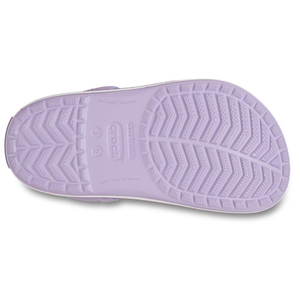 Sandálias Crocs Crocband Speckled Band Clog K Lavender Lavender 6
