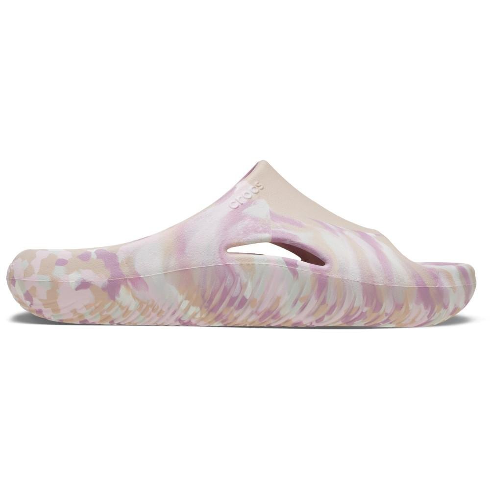 Chinelo Crocs Mellow Recovery Marbled Slide Quartz
