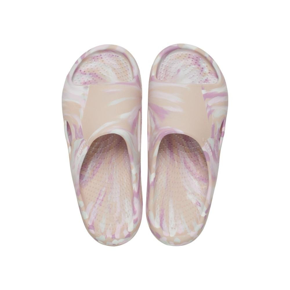 Chinelo Crocs Mellow Recovery Marbled Slide Quartz Quartz 5