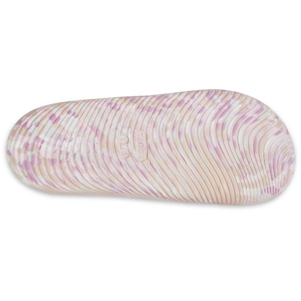 Chinelo Crocs Mellow Recovery Marbled Slide Quartz Quartz 6