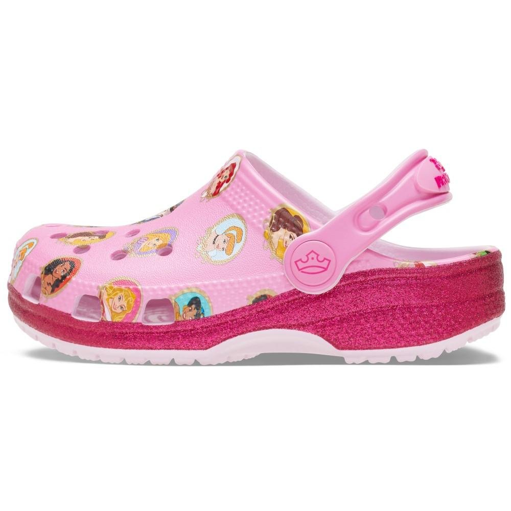 Sandália Crocs Disney Princess Classic Clog T Multi Rosa 3