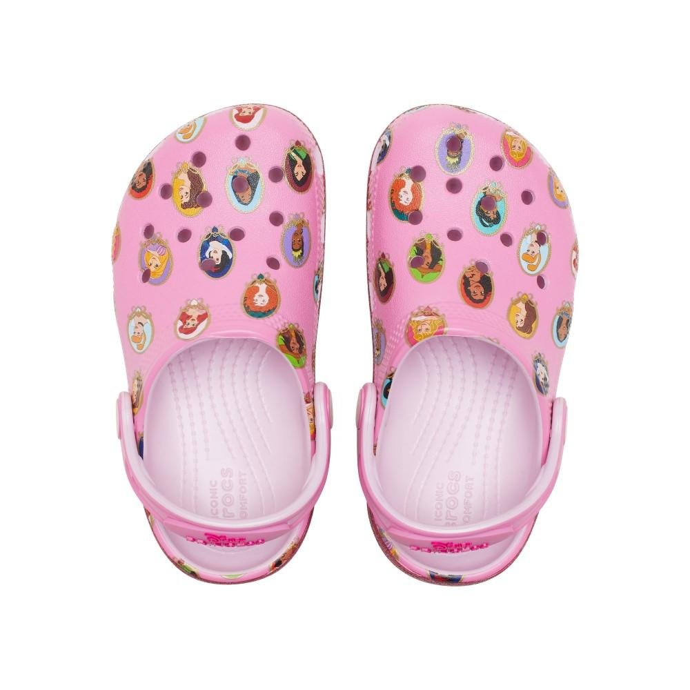 Sandália Crocs Disney Princess Classic Clog T Multi Rosa 4