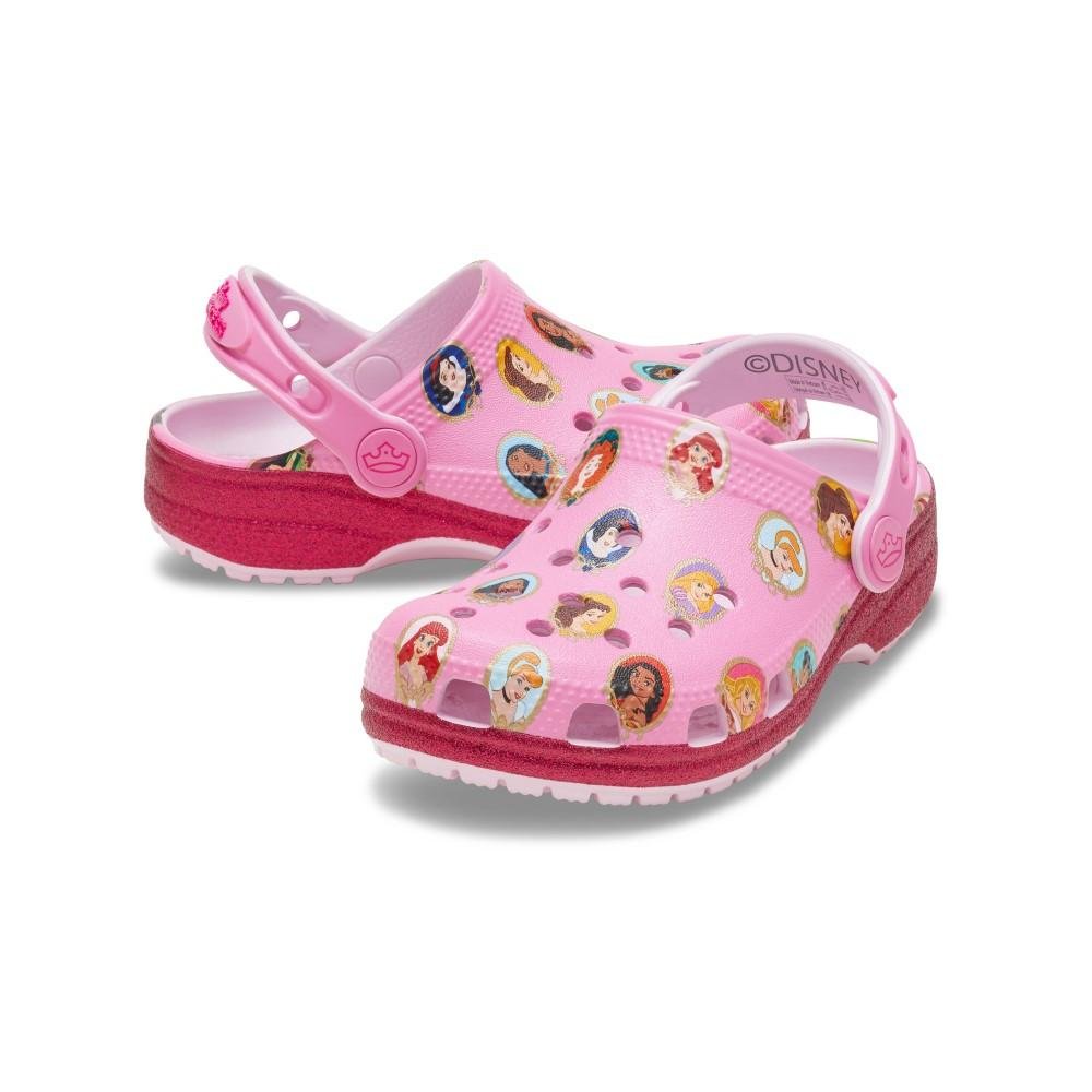 Sandália Crocs Disney Princess Classic Clog T Multi Rosa 5