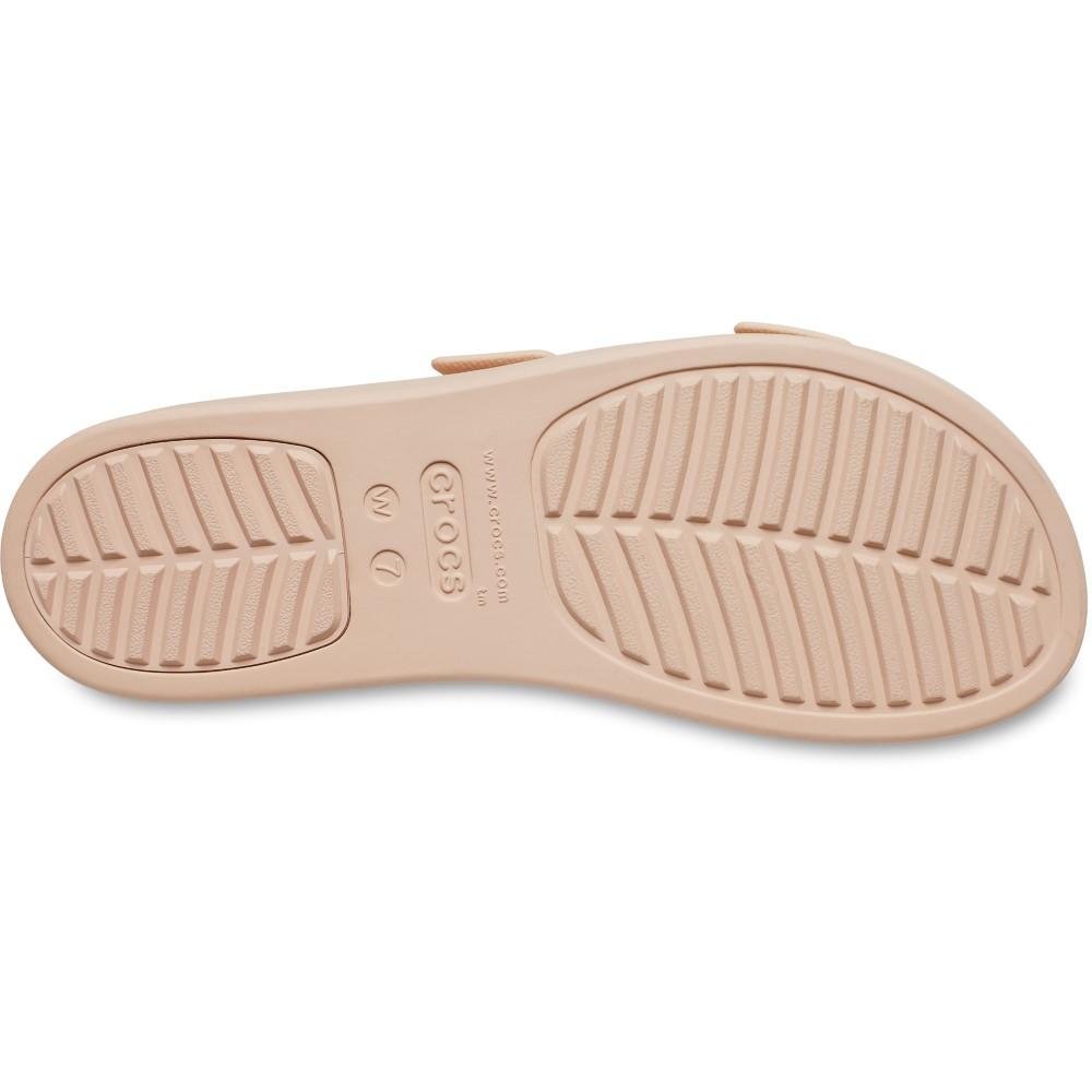 Sandália Crocs Brooklyn Low Wedge W Sandal PINK CARAMEL Bege 6