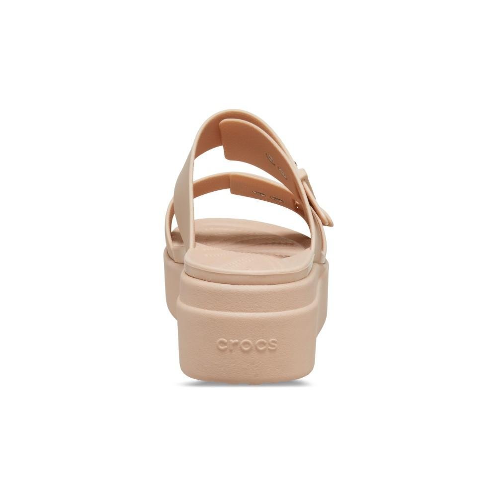 Sandália Crocs Brooklyn Low Wedge W Sandal PINK CARAMEL Bege 7