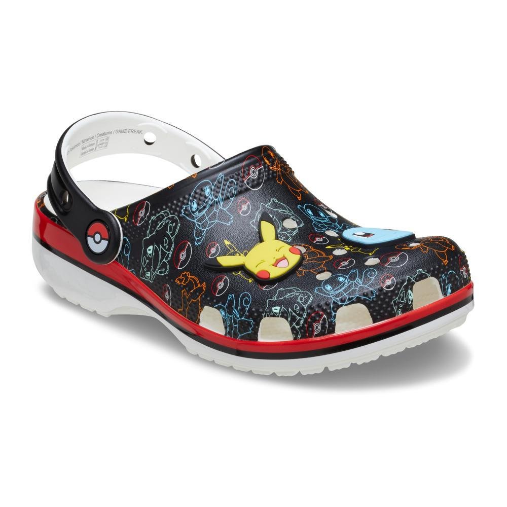 Sandália crocs classic pokémon print clog k multi Preto 2