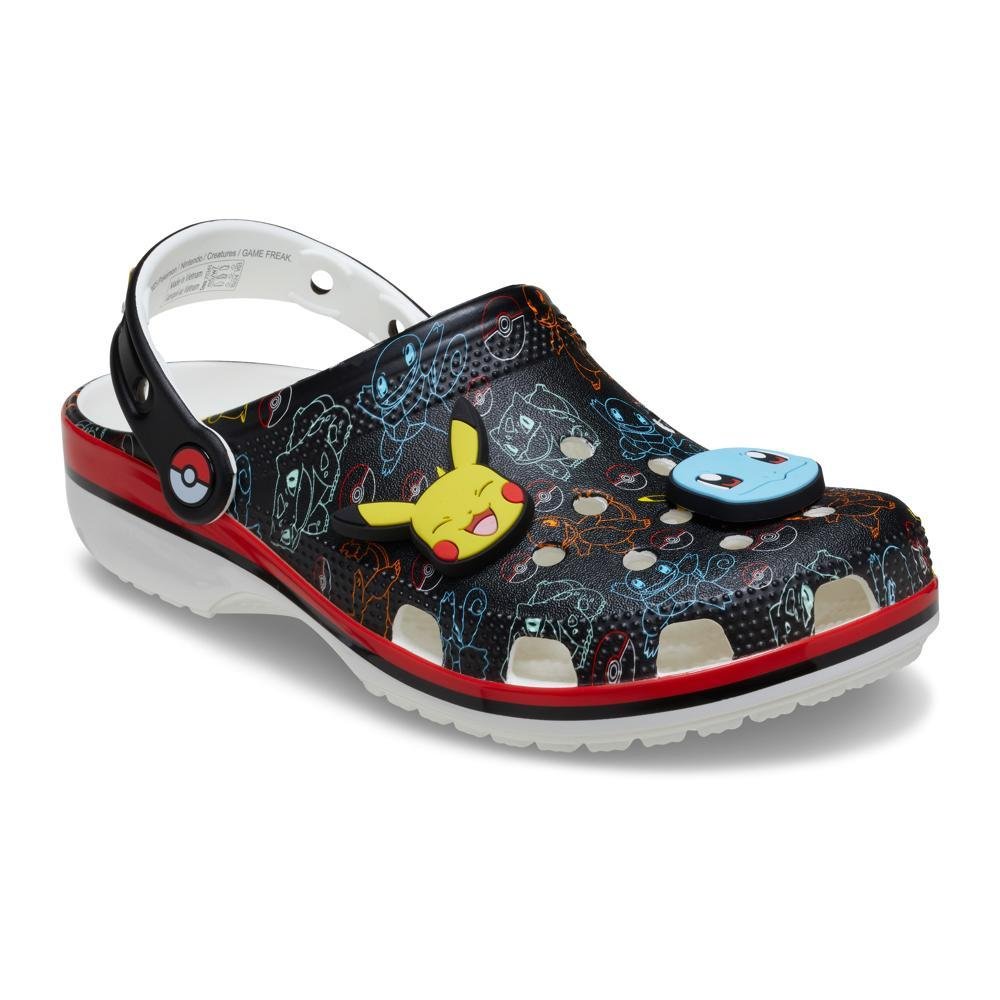 Sandália crocs classic pokémon estampado clog multi Preto 2