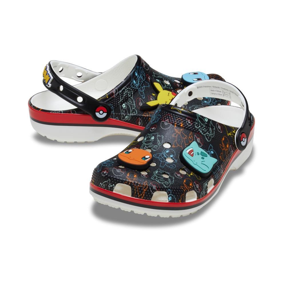 Sandália crocs classic pokémon estampado clog multi Preto 4