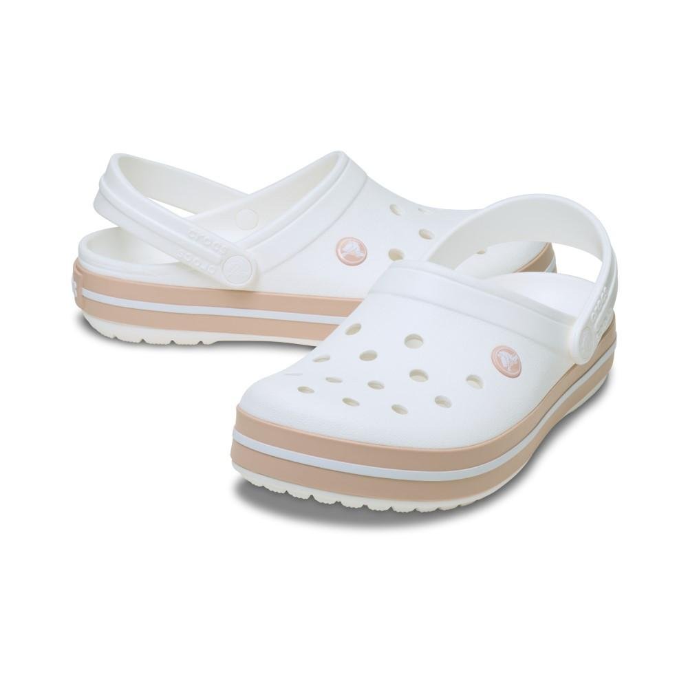 Sandália Crocs Crocband Clog WHITE/PINK CARAMEL White/Pink Caramel 4