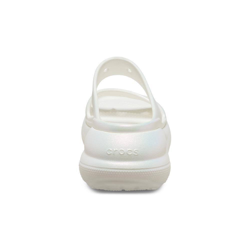 Sandália Crocs Crush Iridescent Sandal White Branco 7