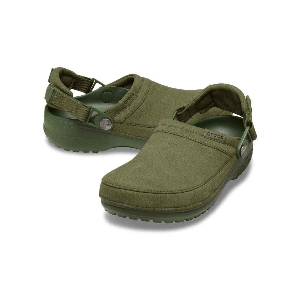 Sandália Crocs Classic Crafted Vegan Suede Clog ARMY GREEN Army green 4