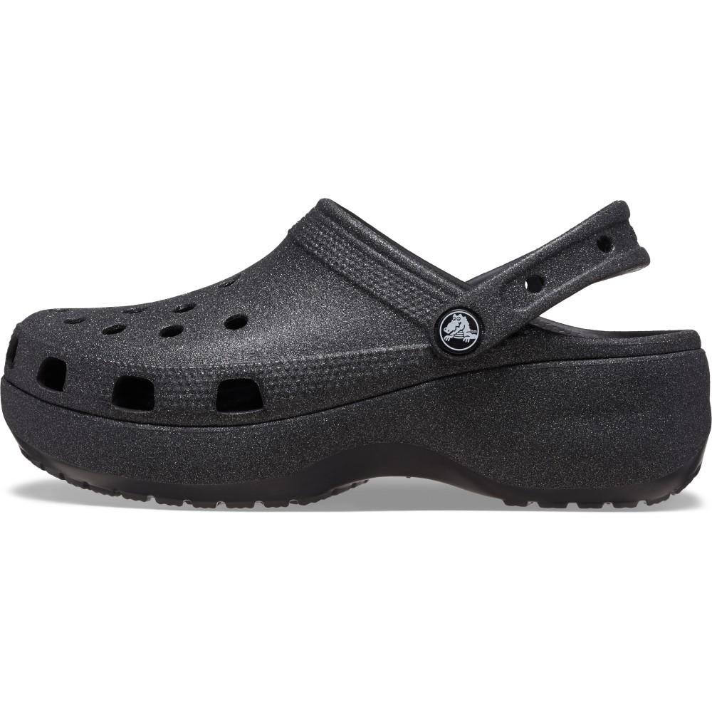 Sandália Crocs Classic Platform Glitter Clog BLACK Black 3