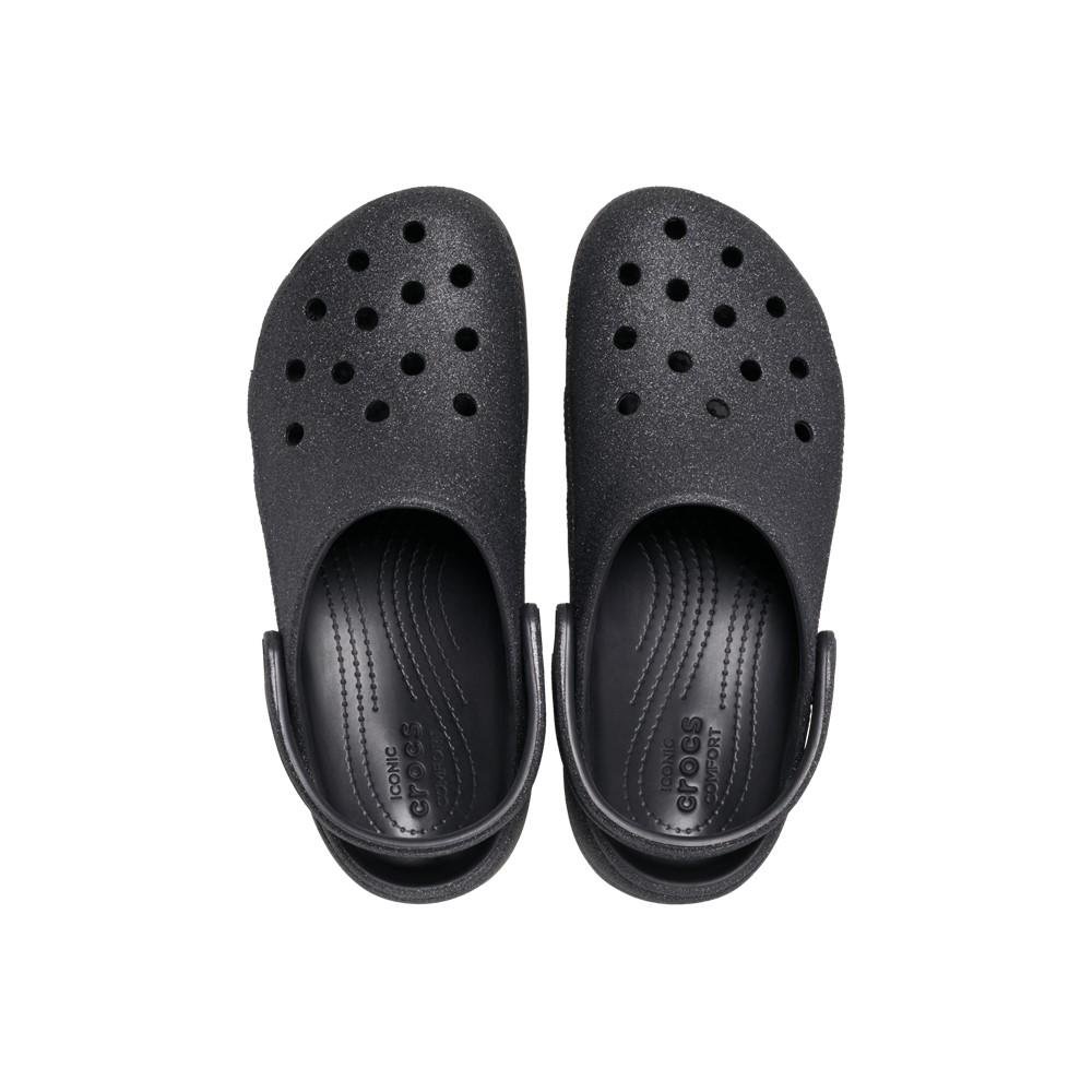 Sandália Crocs Classic Platform Glitter Clog BLACK Black 5
