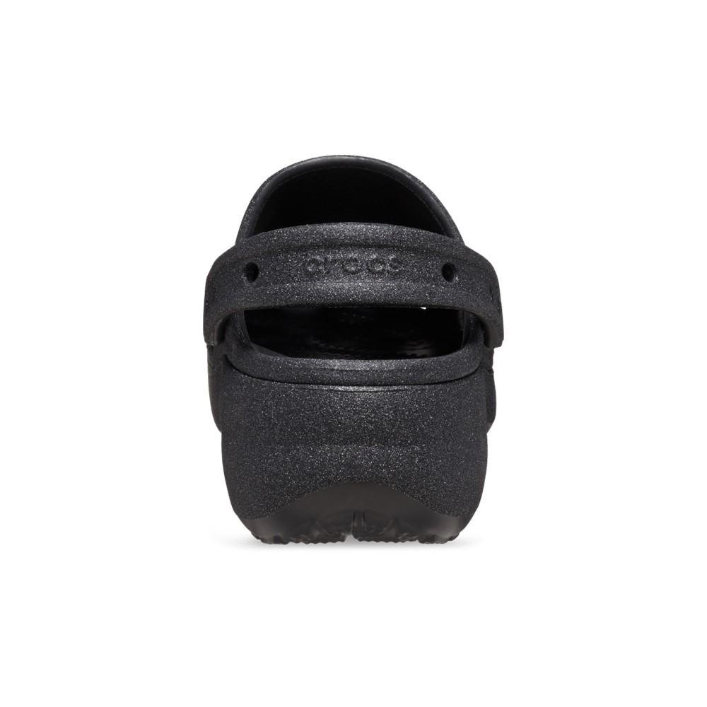 Sandália Crocs Classic Platform Glitter Clog BLACK Black 7