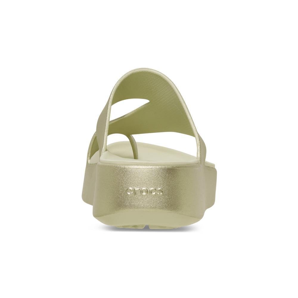 Sandália Crocs Getaway Platform Toe Loop Champagne Metallic Champagne metallic 7