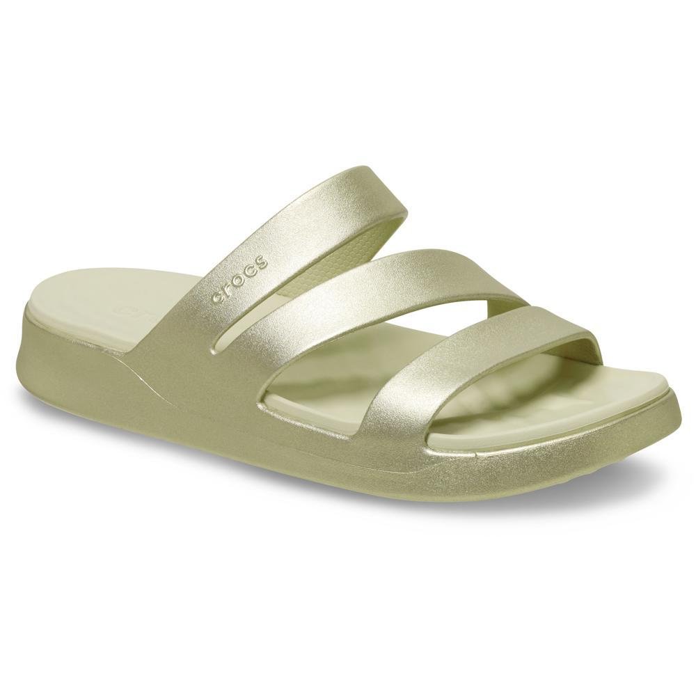 Sandália Crocs Getaway Metallic Strappy Sandal
Champagne Metallic Champagne metallic 2