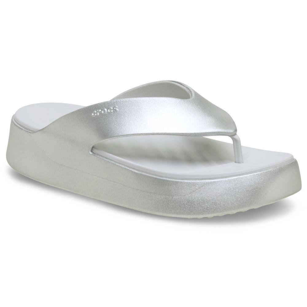 Sandália Crocs Getaway Metallic Platform Flip  CHAMPAGNE METALLIC Champagne Metallic 2