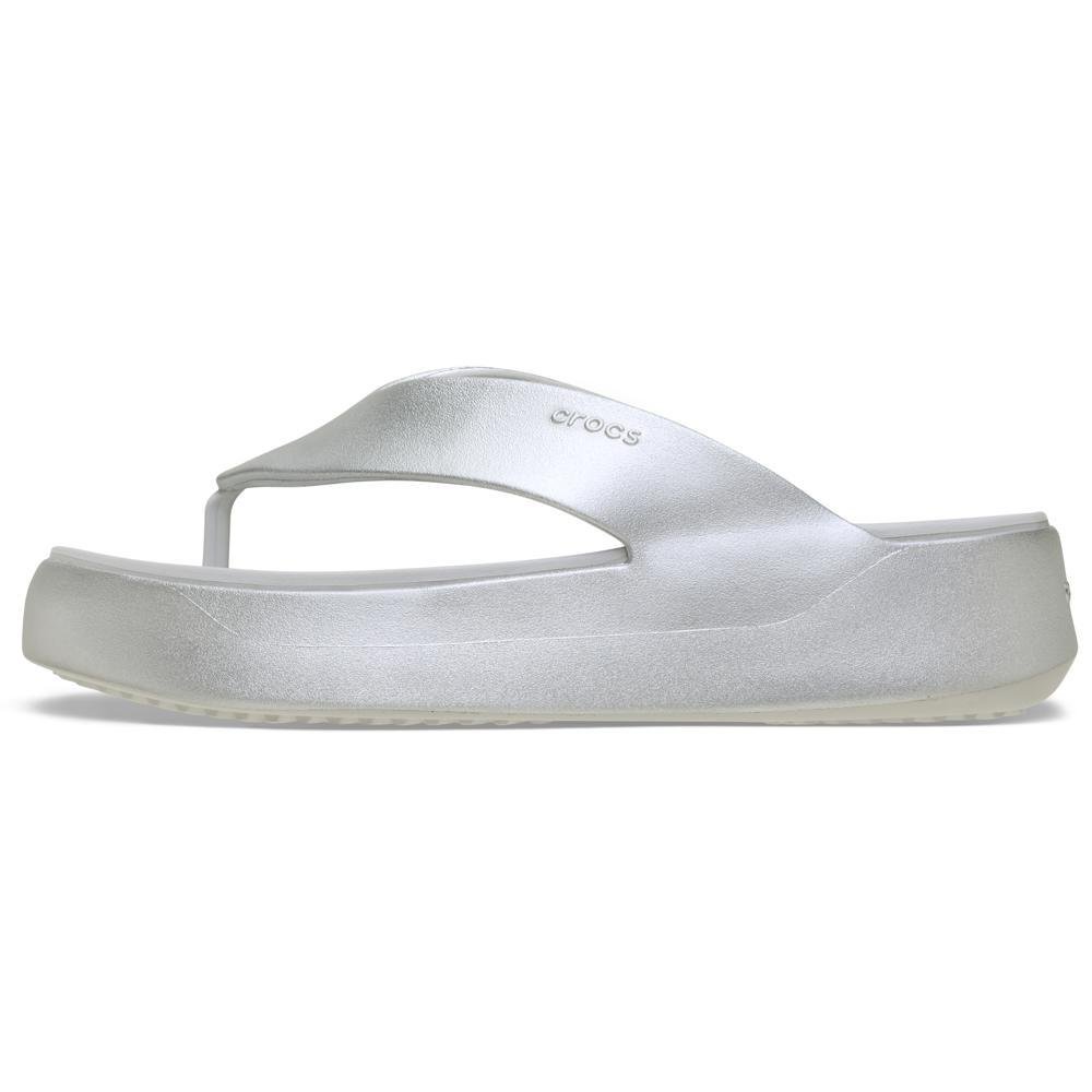 Sandália Crocs Getaway Metallic Platform Flip  CHAMPAGNE METALLIC Champagne Metallic 3