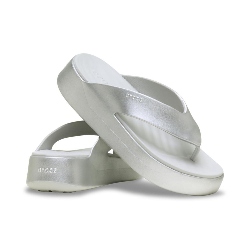 Sandália Crocs Getaway Metallic Platform Flip  CHAMPAGNE METALLIC Champagne Metallic 4