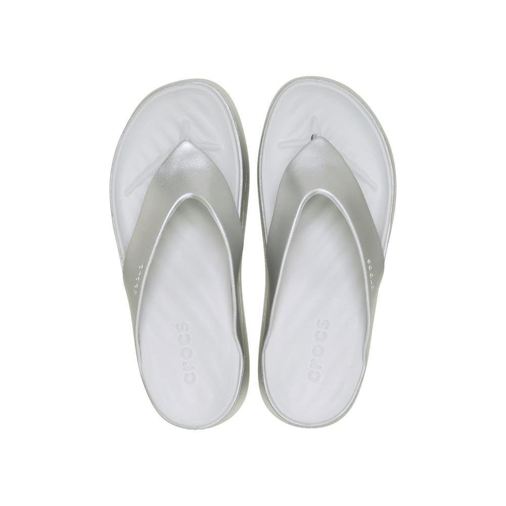 Sandália Crocs Getaway Metallic Platform Flip  CHAMPAGNE METALLIC Champagne Metallic 5