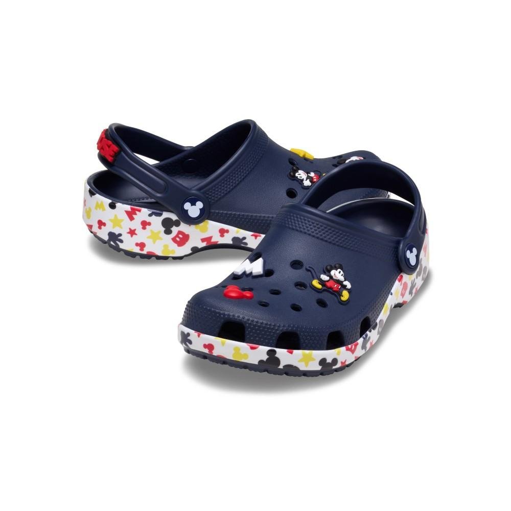 Sandália crocs mickey and friends classic clog k multi Azul Marinho 4
