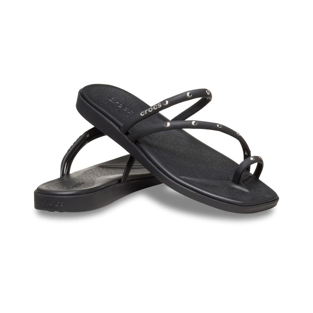 Sandália Crocs Miami Studded Toe Loop Sandal BLACK Preto 4