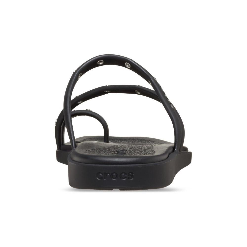 Sandália Crocs Miami Studded Toe Loop Sandal BLACK Preto 7