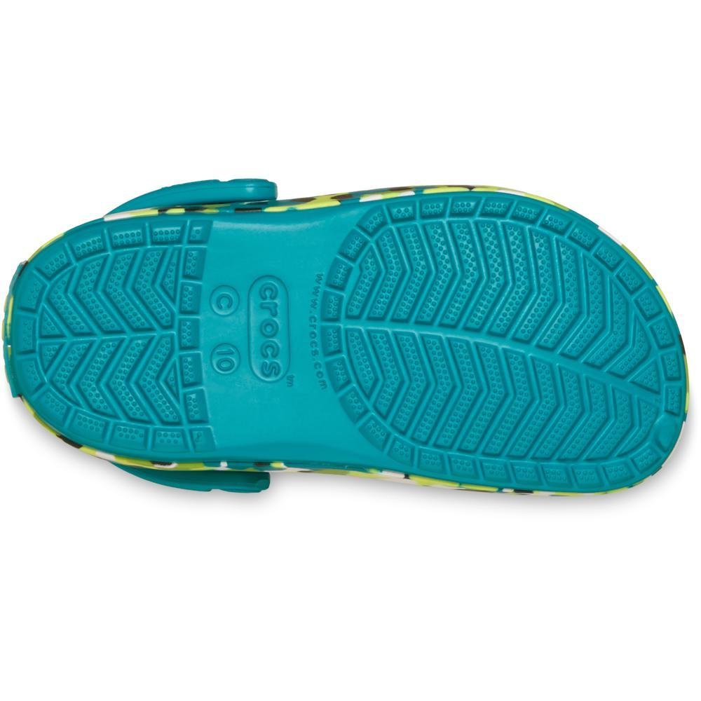 Sandália Crocs Crocband Glow Confetti Band Clog T Turbo Teal/Multi Turbo teal/multi 5